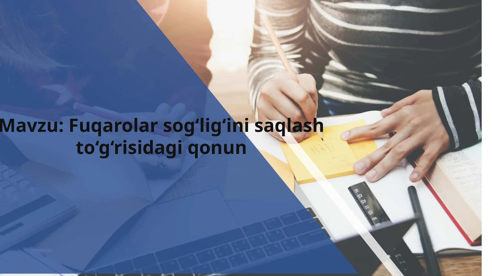Fuqarolar sog‘lig‘ini saqlash to‘g‘risidagi qonun