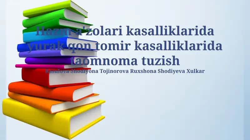 Ovqat hazm qilish kasalliklarida dietoterapiya