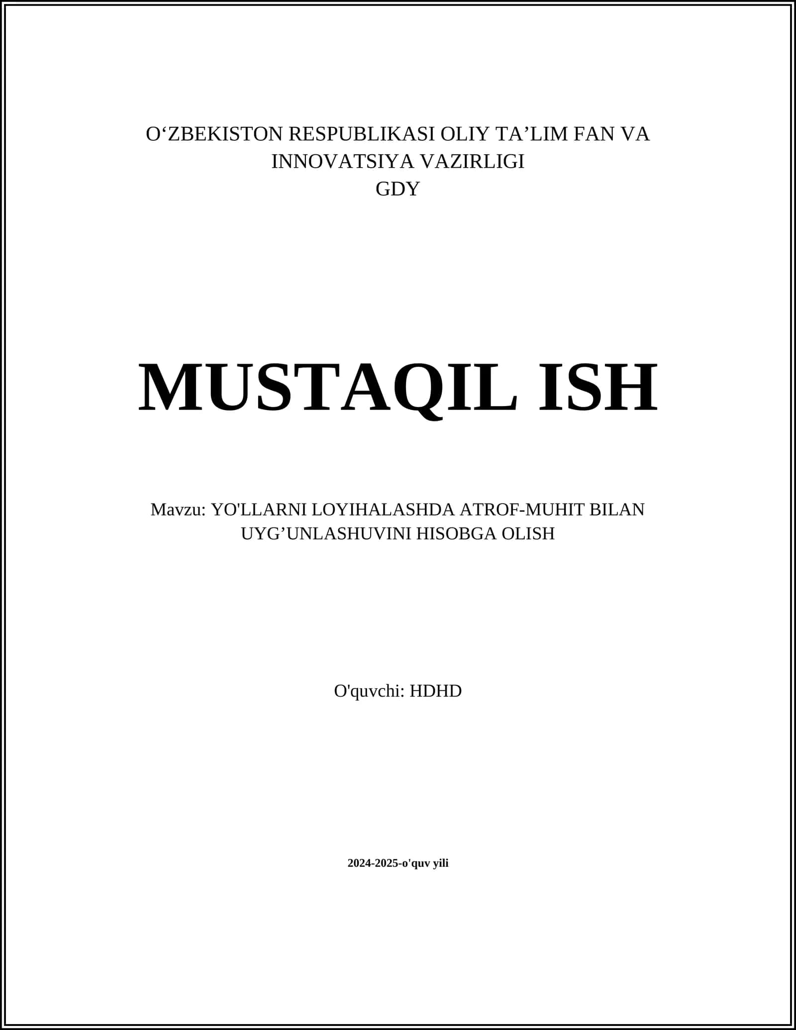 Barqaror Rivojlanish Tamoyillari