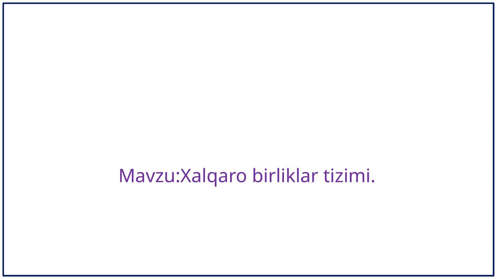 Xalqarobirliklartizimi