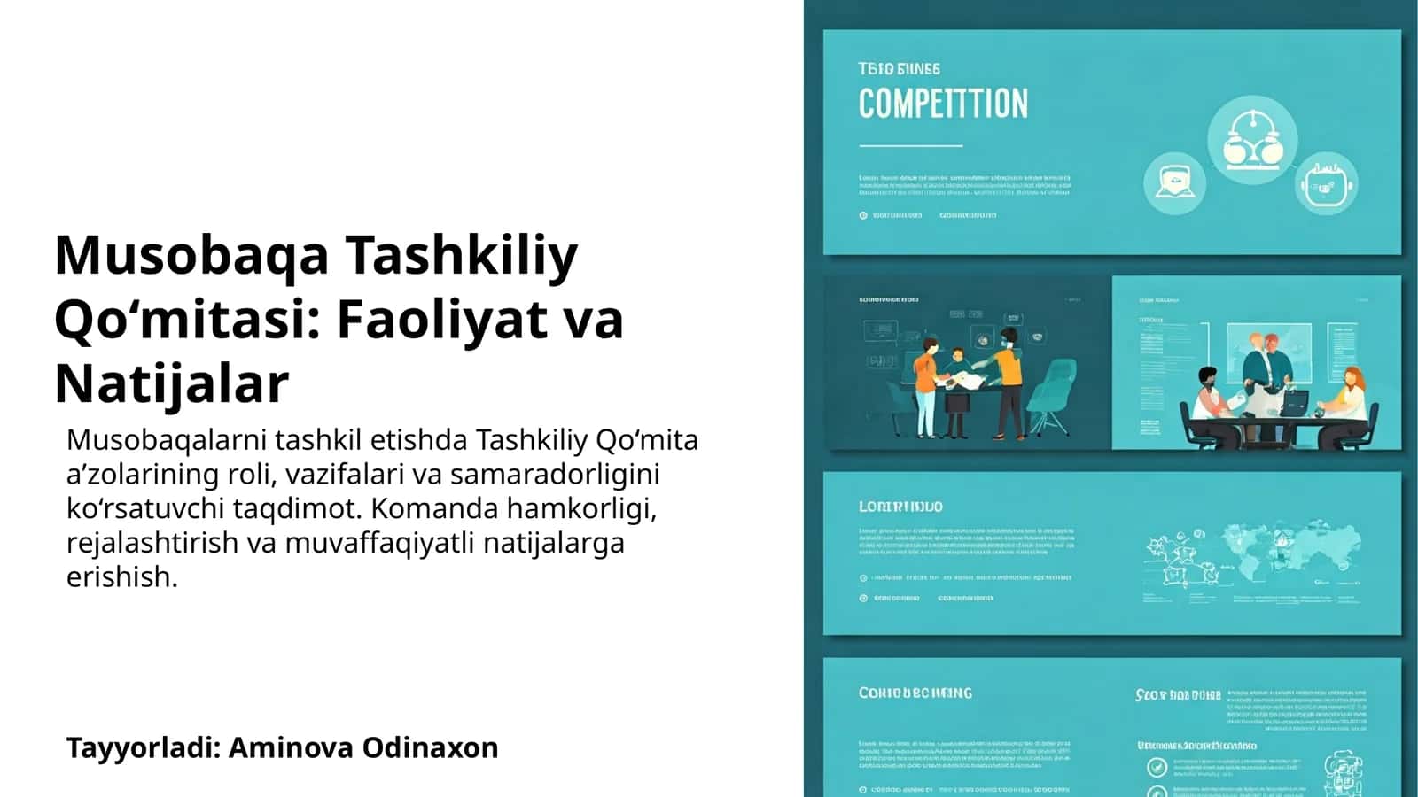 Musobaqa Tashkiliy Qo‘mitasi: Faoliyat va Natijalar