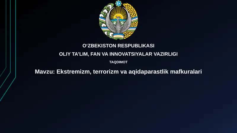 Ekstremizm, terrorizm va fanatizm: Ta'riflar, sabablar va shakllar