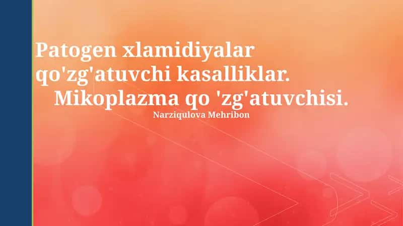 Xlamidiya va Mikoplazma: Qo'zg'atuvchilar, Kasalliklar va Tarqalish