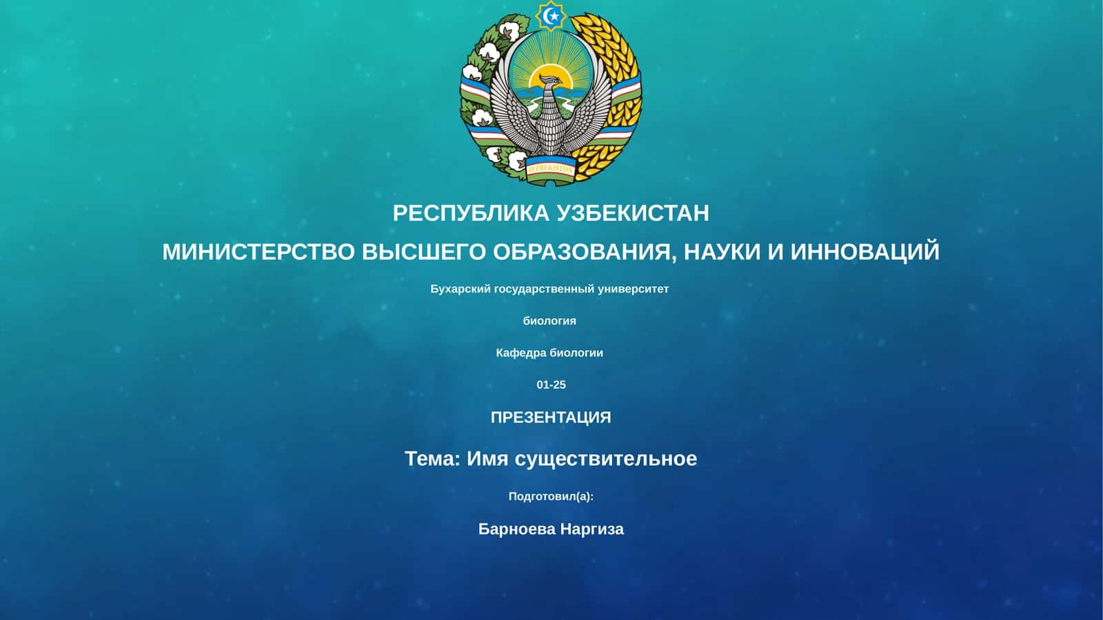Презентация: Имя существительного