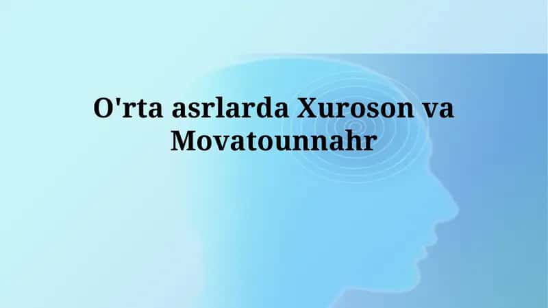 Xorazm va Movarounnahr