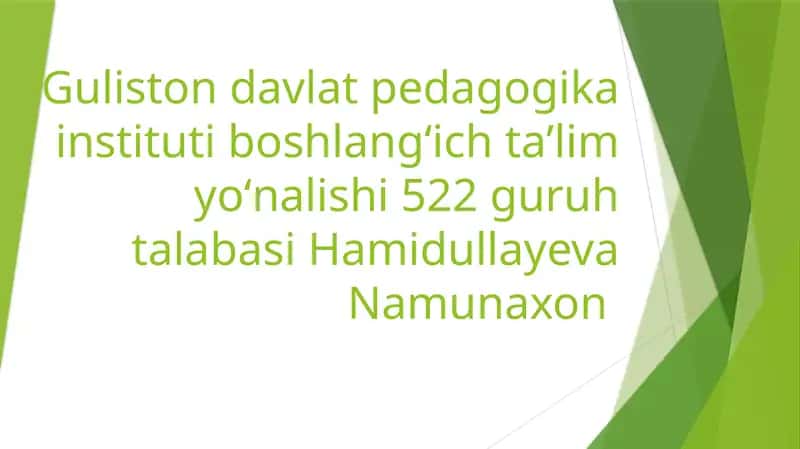 Pedagogik nazokat va xushmuomalalik