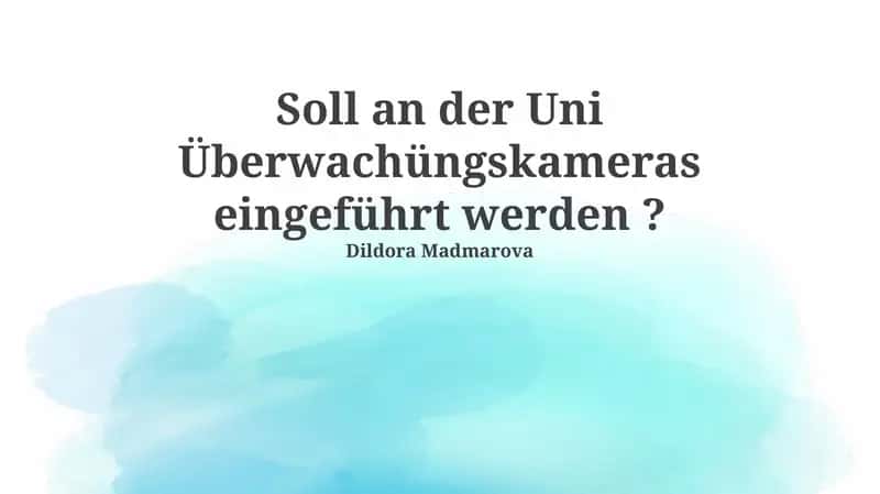 Überwachungskameras an der Universität: Eine umfassende Analyse