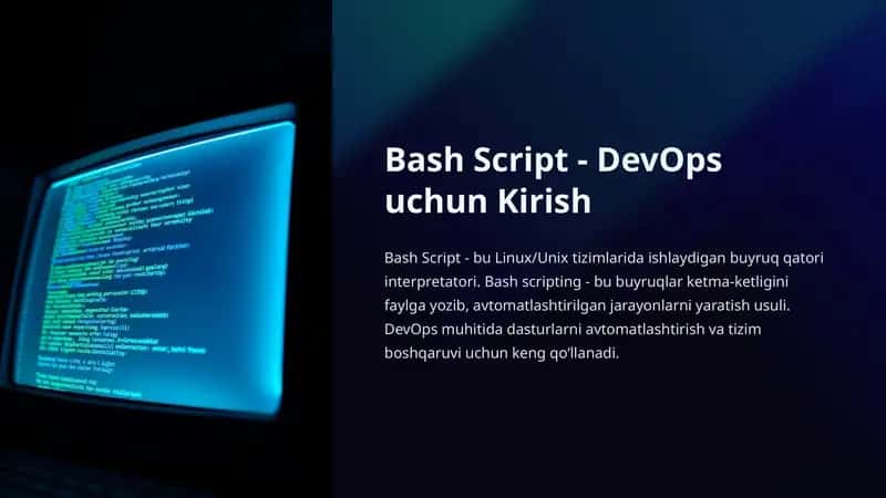 Bash Script - DevOps uchun Kirish