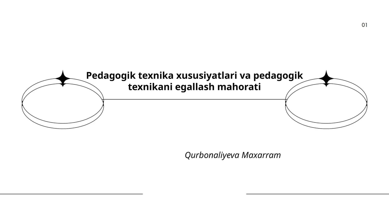 Pedagogik texnika xususiyatlari va pedagogik texnikani egallash mahorati