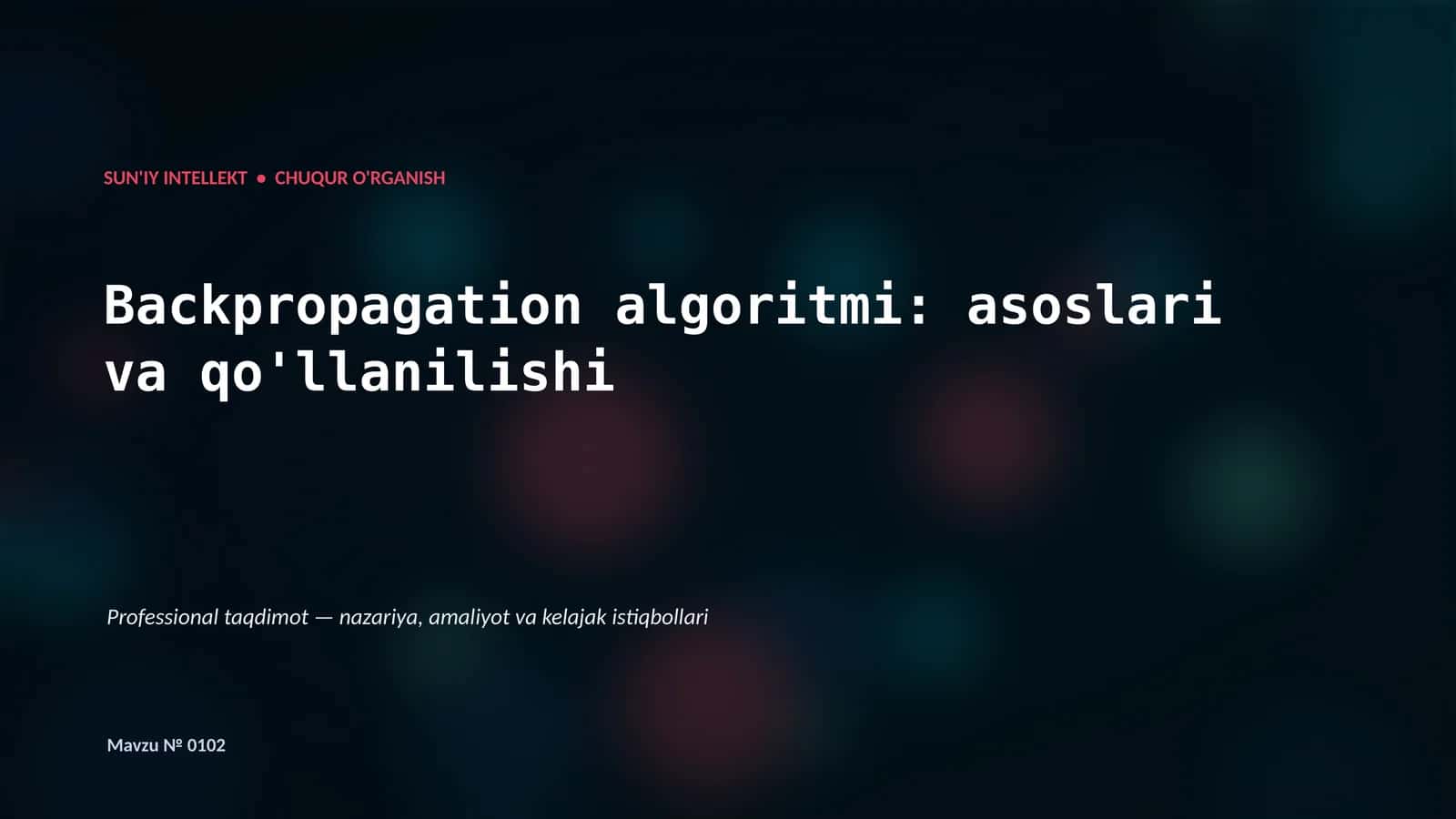 Chuqur O'rganish