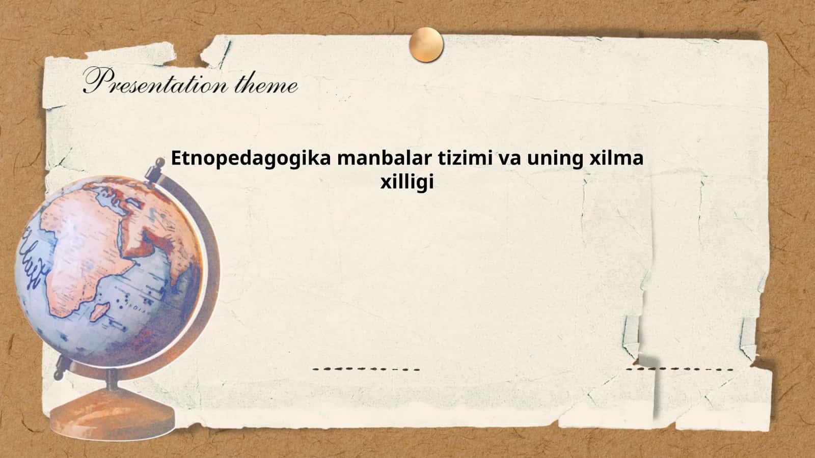 Etnopedagogika manbalar tizimi va uning xilma xilligi