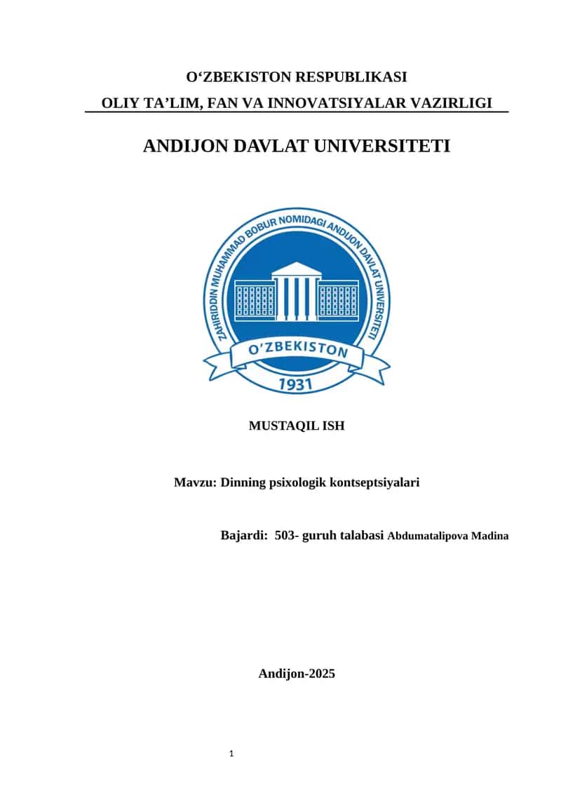 Dinning psixologik kontseptsiyalari