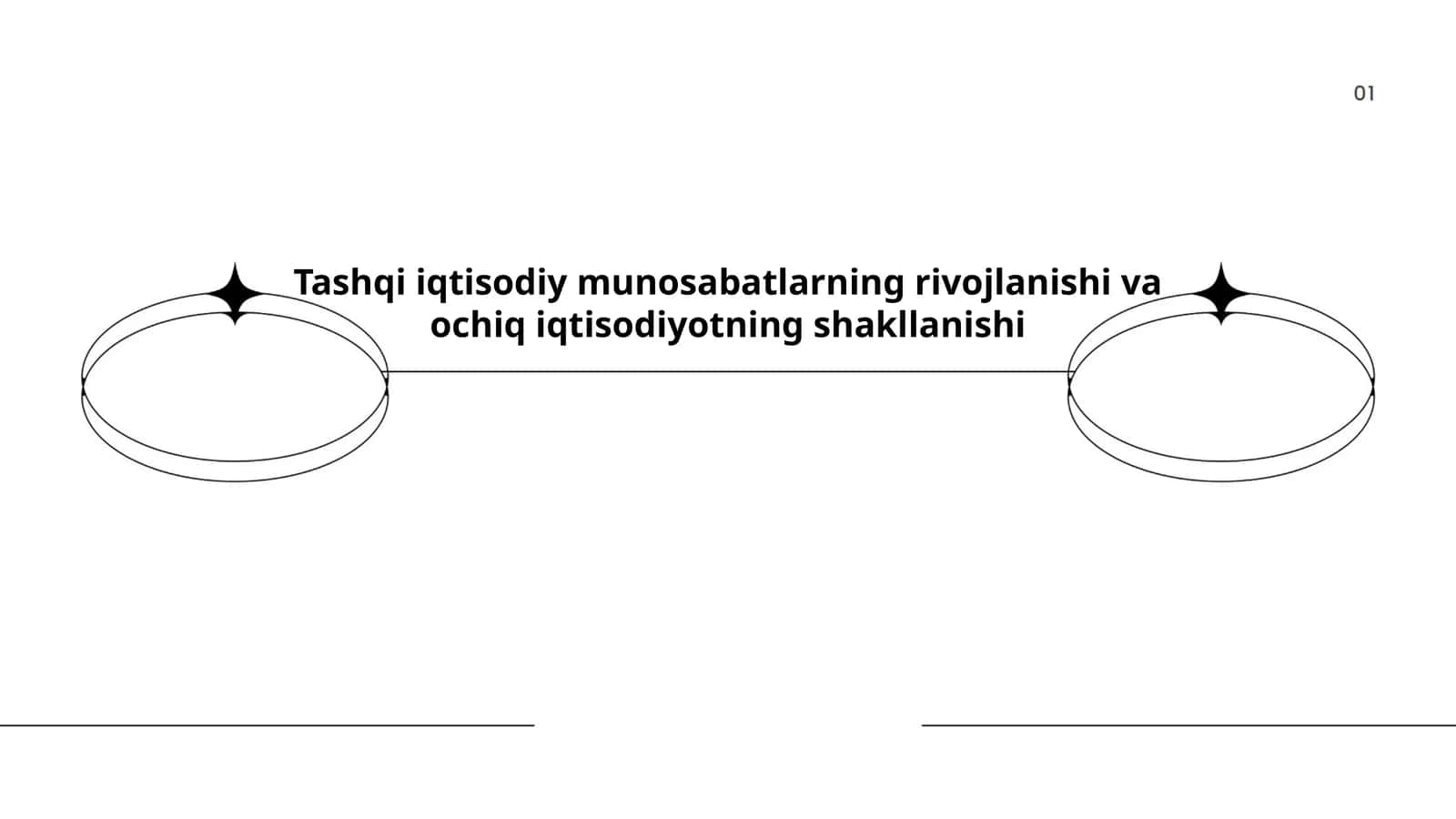 Tashqi iqtisodiy munosabatlarning rivojlanishi va ochiq iqtisodiyotning shakllanishi