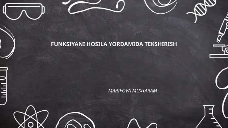 Funksiyaning Hosilasi
