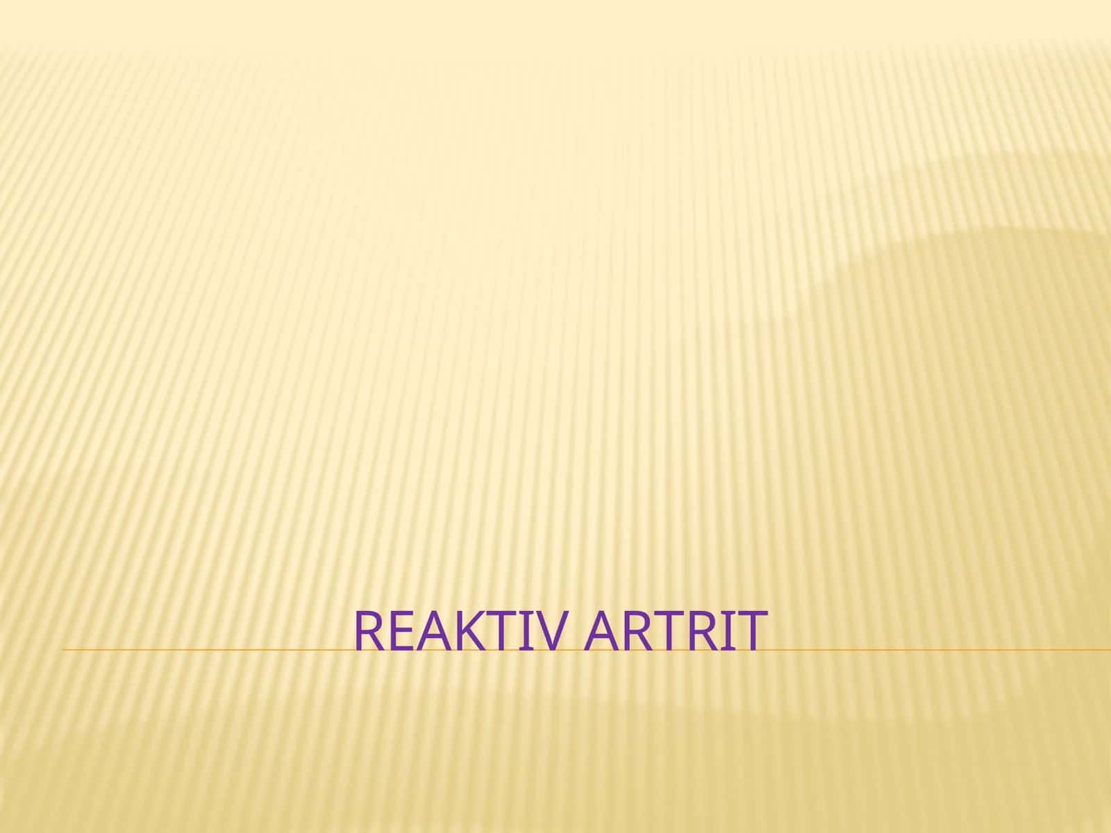 REAKTIV ARTRIT