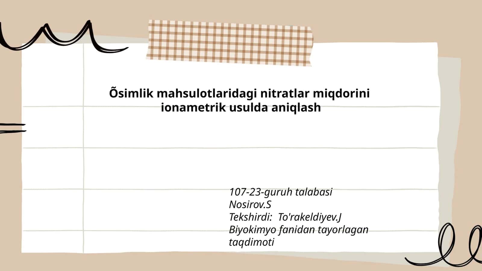 Õsimlik mahsulotlaridagi nitratlar miqdorini ionametrik usulda aniqlash
