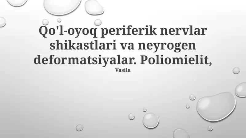 Poliomiyelit