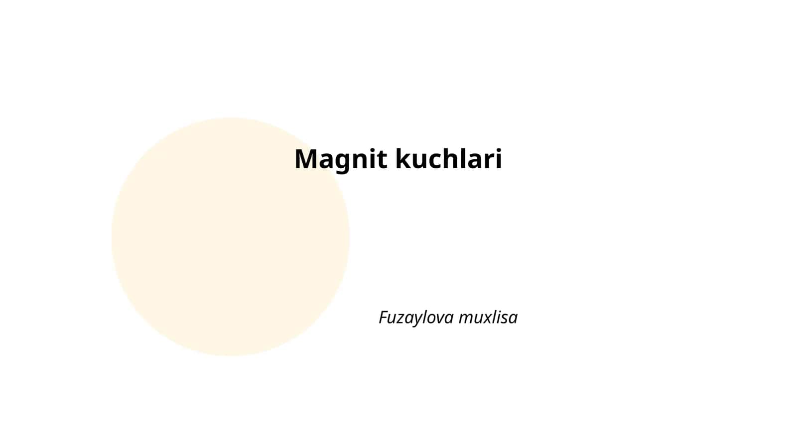Magnit kuchlari