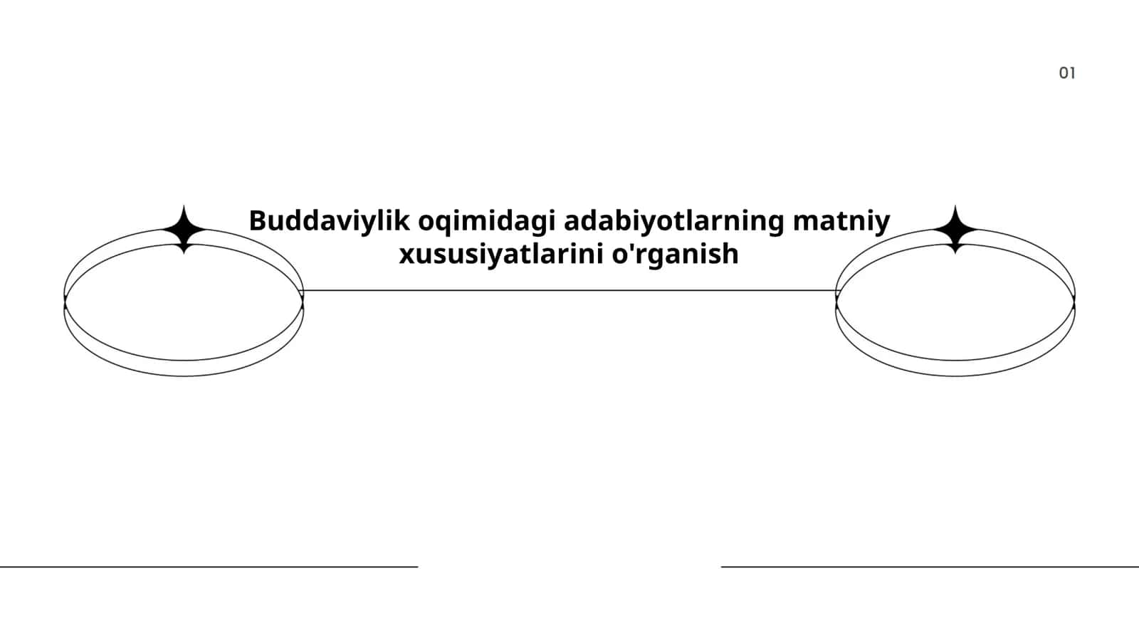 Buddaviylik oqimidagi adabiyotlarning matniy xususiyatlarini o'rganish