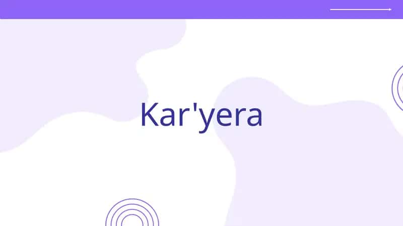Kar'yera