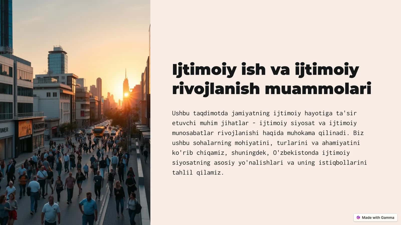 Ijtimoiy Siyosatning Mohiyati va Ahamiyati