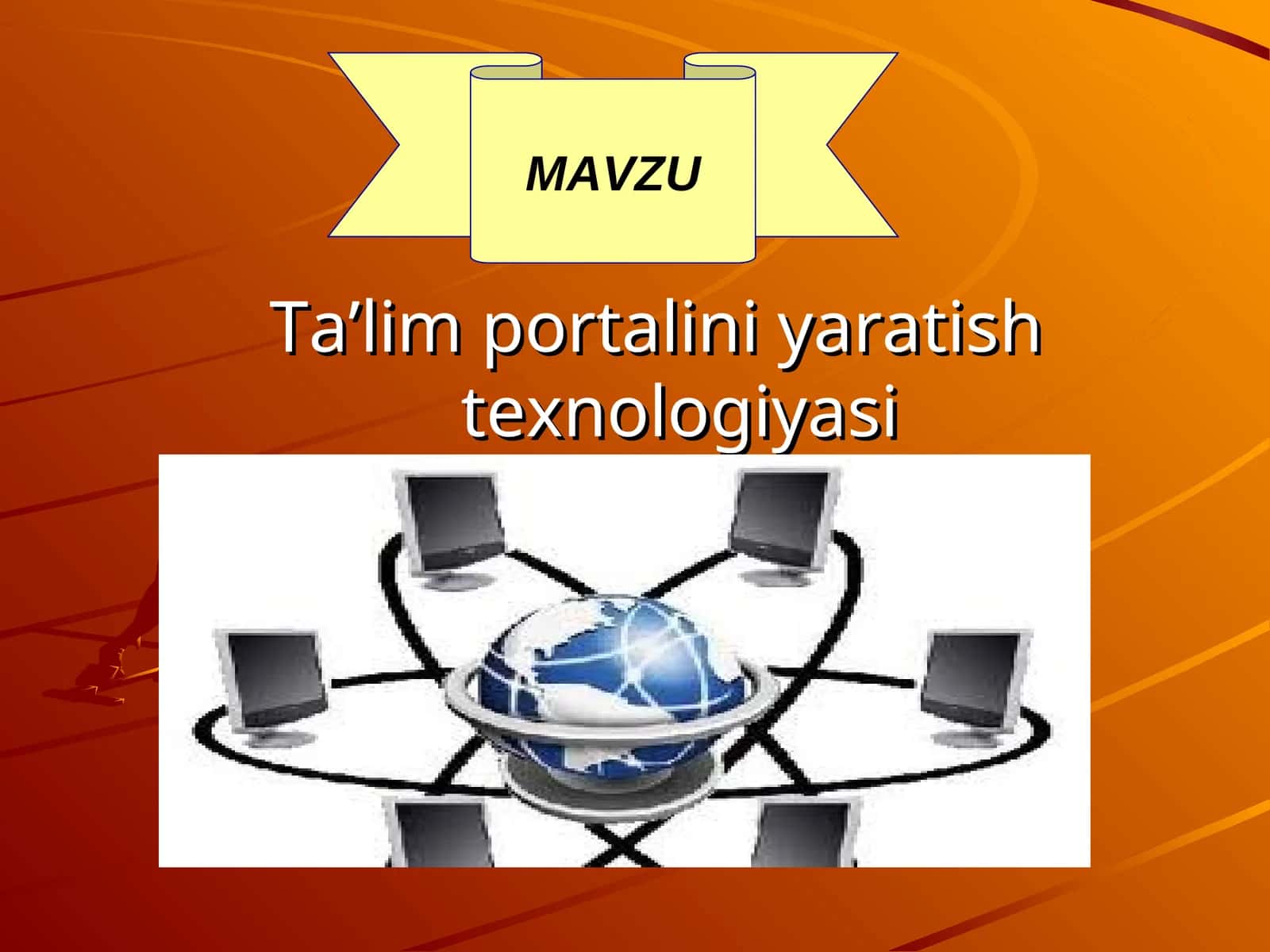 Ta’lim portalini yaratish texnologiyasi