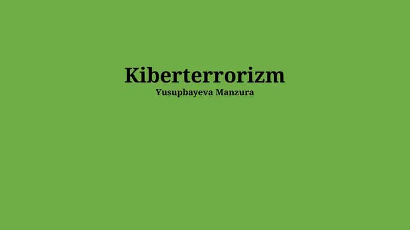 Kiberterrorizm