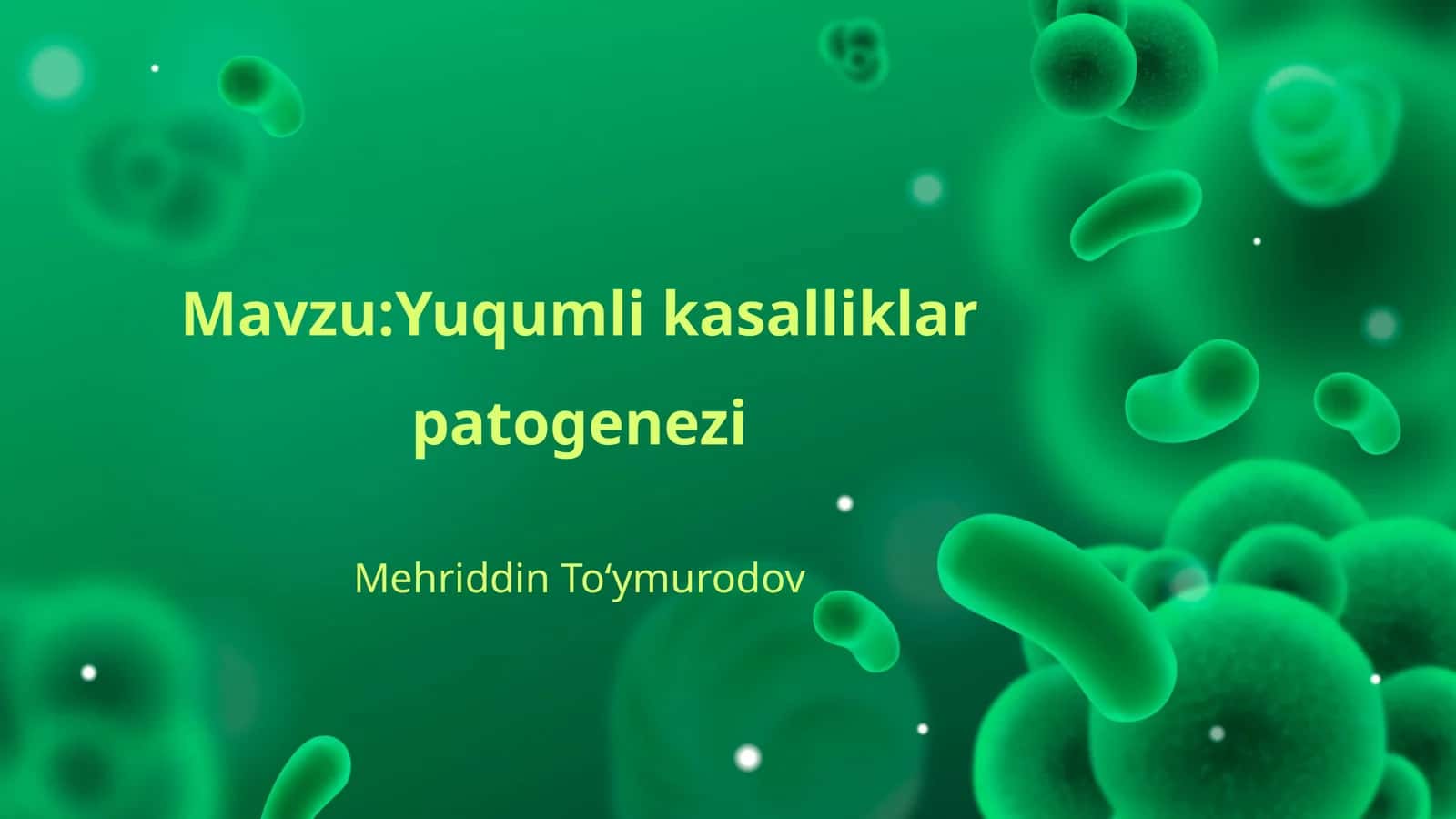 Yuqumli kasalliklar patogenezi