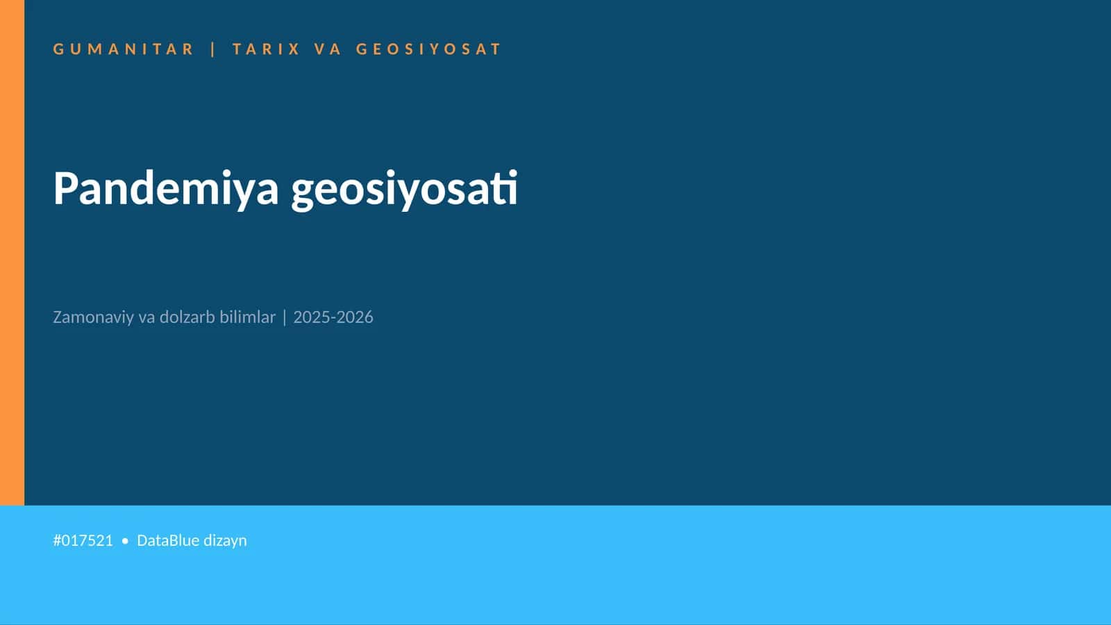 Pandemiya geosiyosati