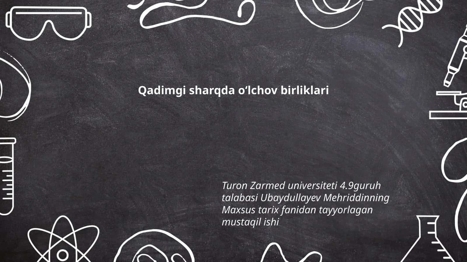 Qadimgi sharqda oʻlchov birliklari
