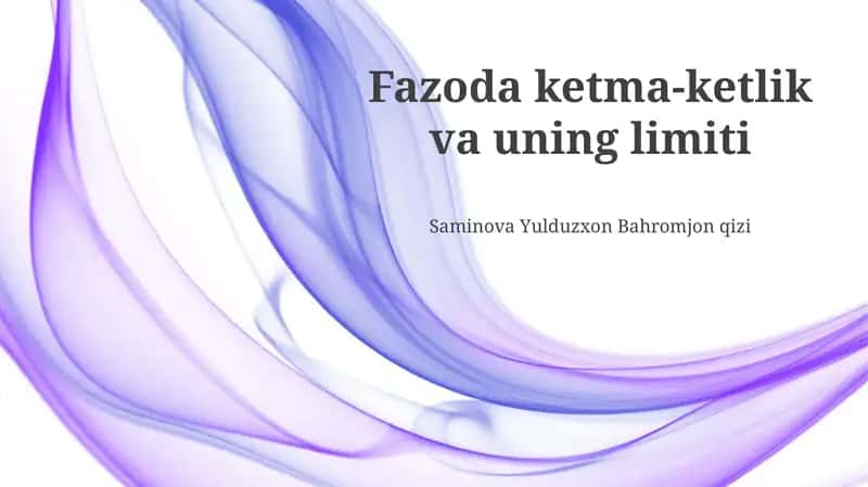 Ketma-ketlikning limiti