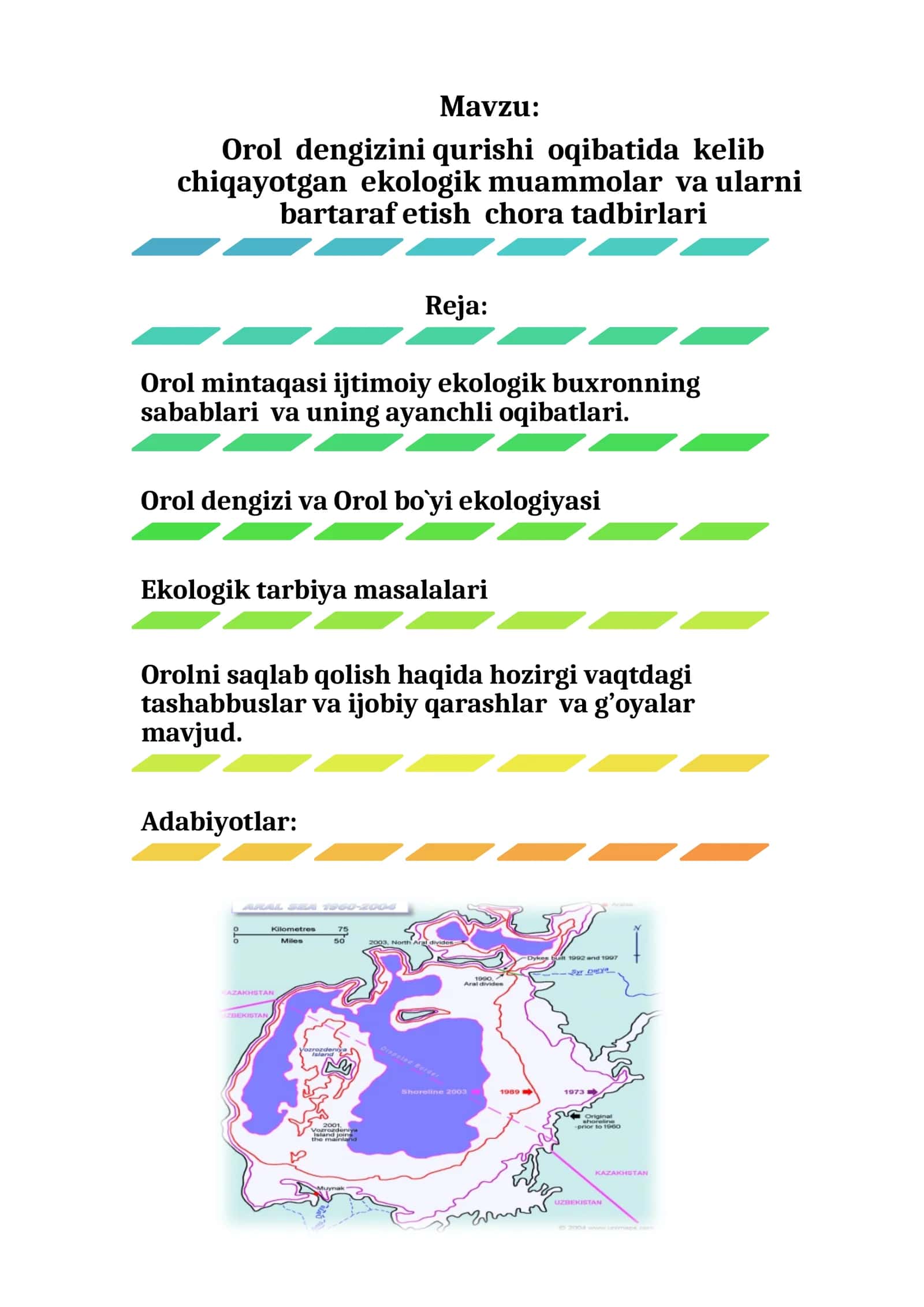 Orol buyi jadal sug`orishga asoslangan ko`p tarmoqli qishloq