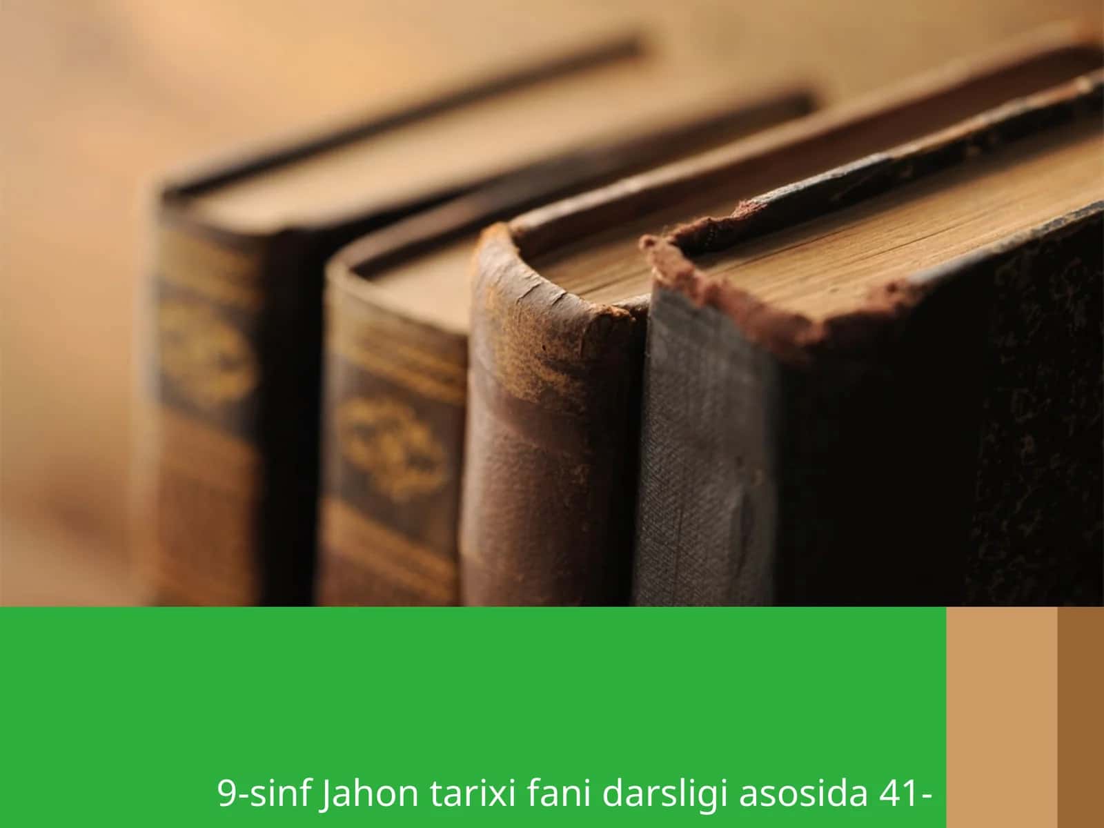 9-sinf Jahon tarixi fani darsligi