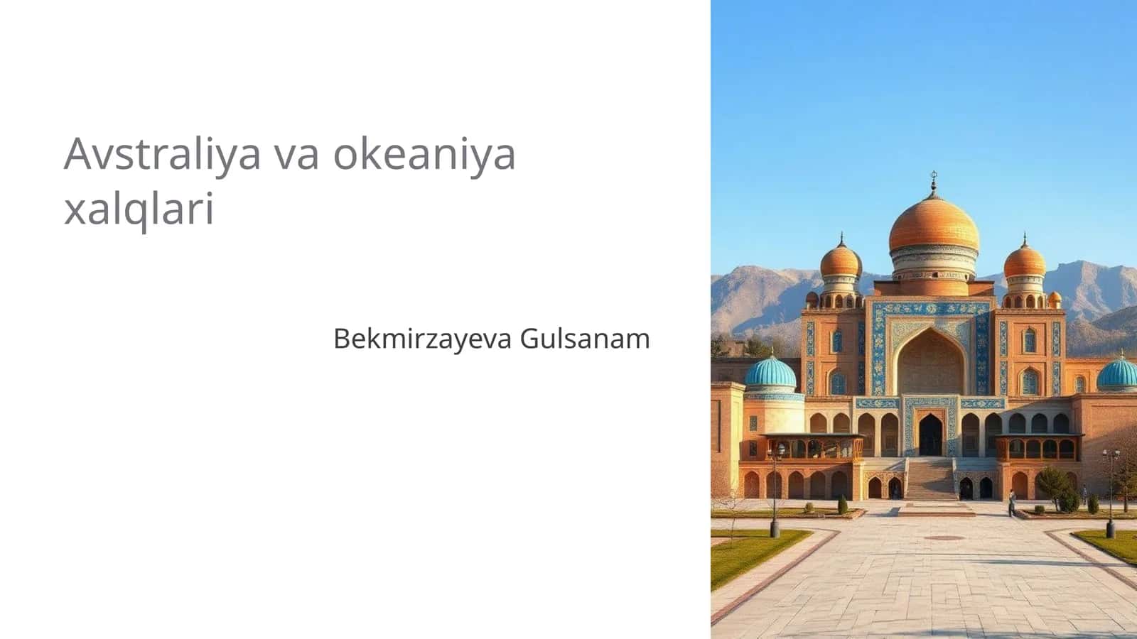 Avstraliya va okeaniya xalqlari
