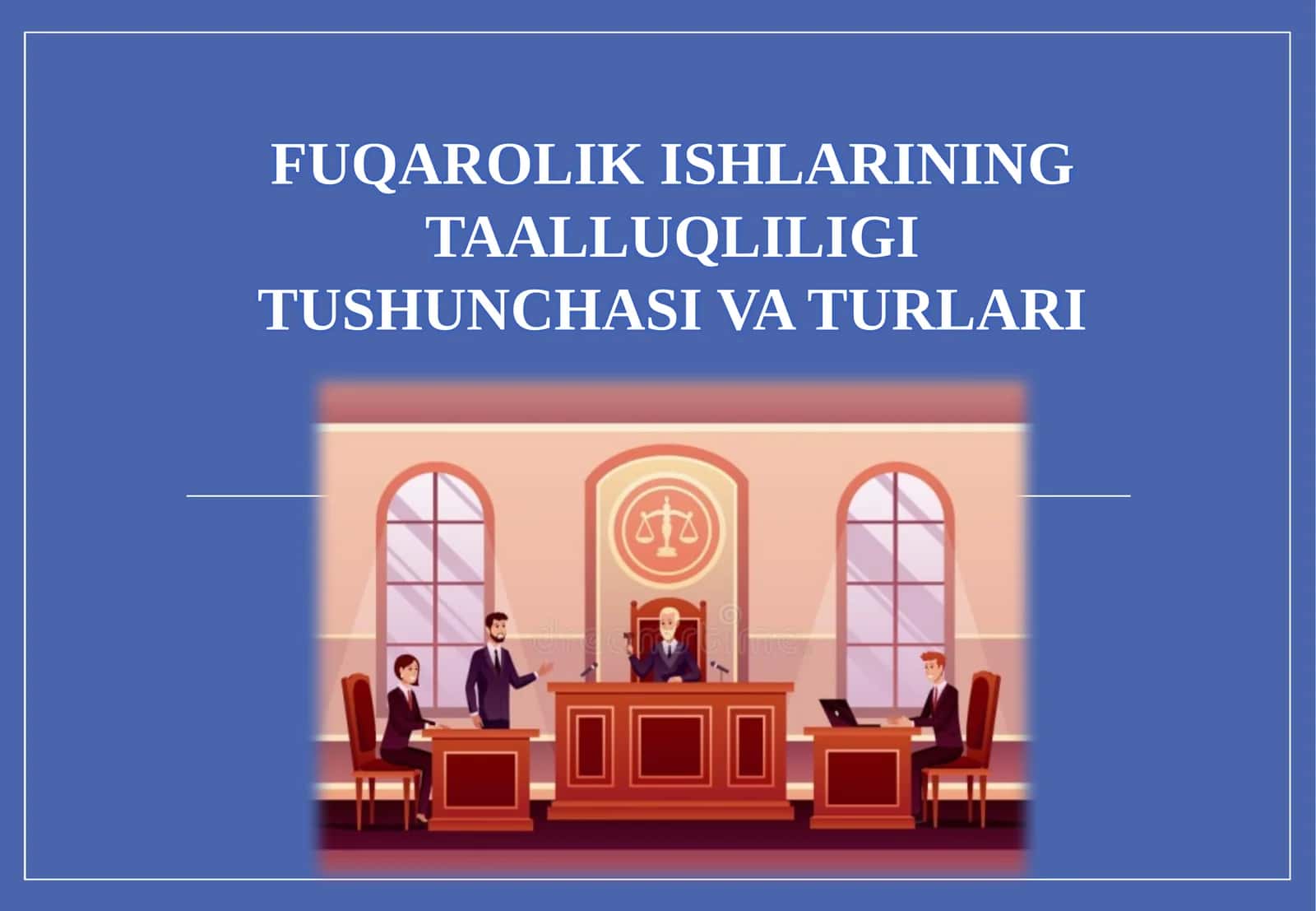 FUQAROLIK ISHLARINING TAALLUQLILIGI TUSHUNCHASI VA TURLARI