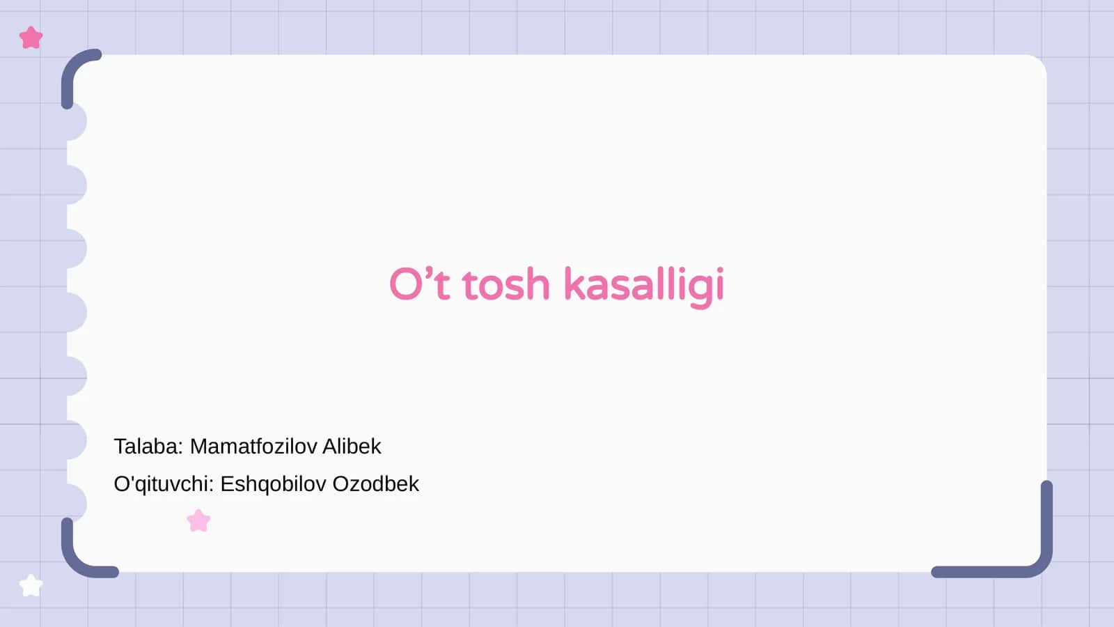 O’t tosh kasalligi