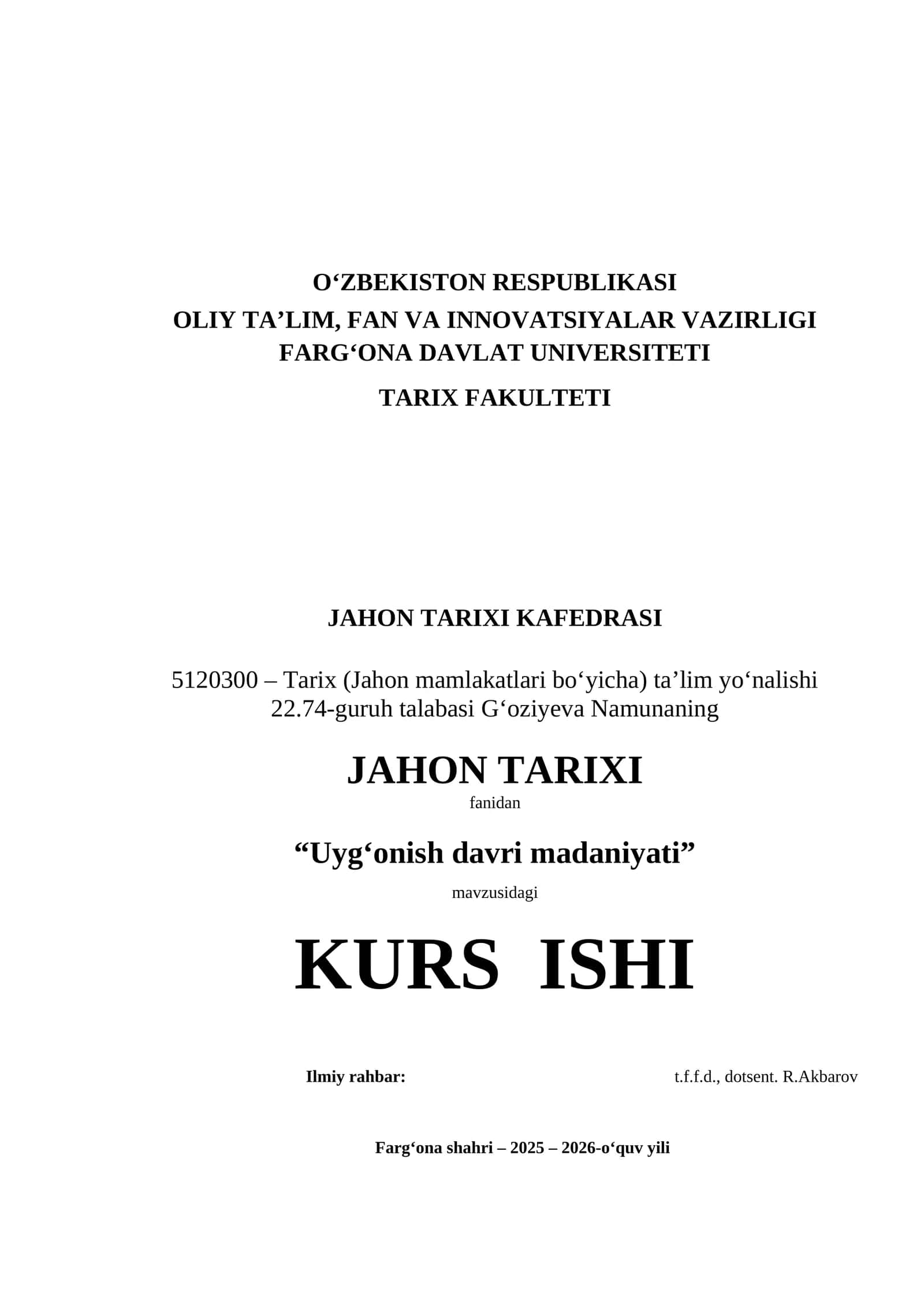 Uyg‘onish davri madaniyati