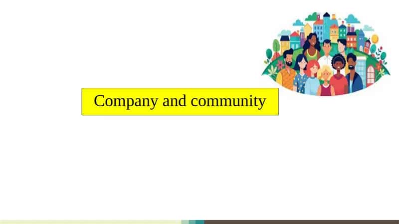 Company and community slayd