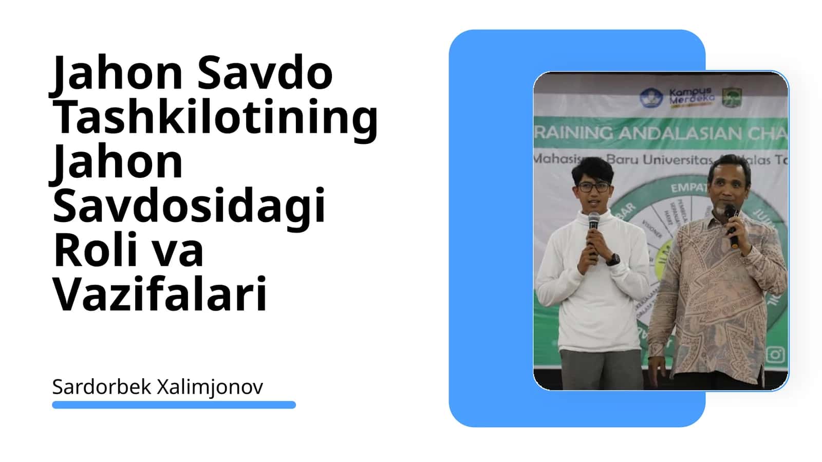 Jahon Savdo Tashkilotining Jahon Savdosidagi Roli va Vazifalari