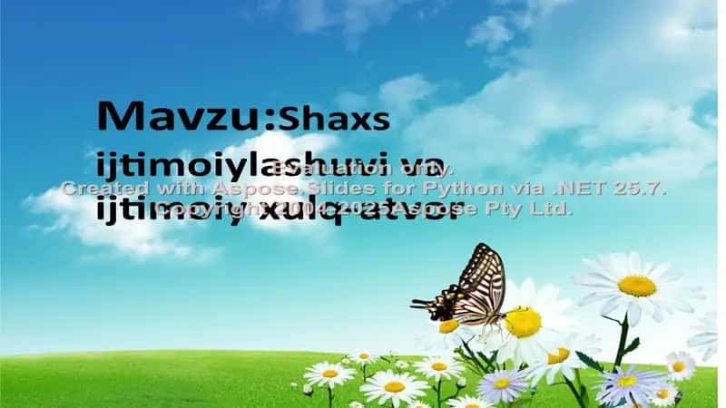 Shaxs ijtimoiylashuvi va ijtimoiy xulq-atvor