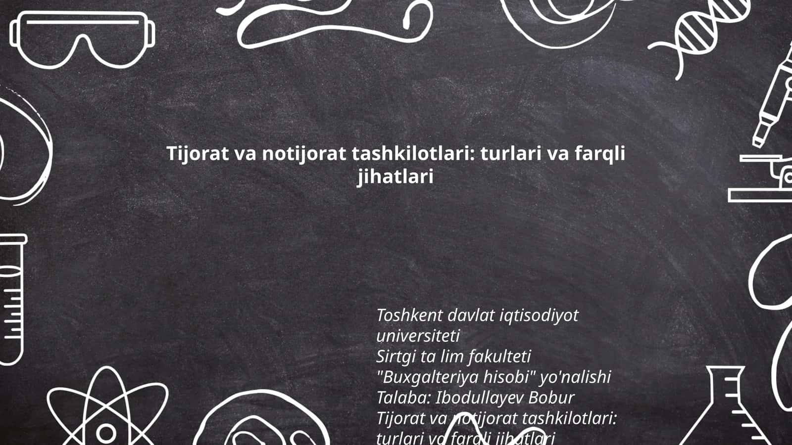 Tijorat va notijorat tashkilotlari: turlari va farqli jihatlari