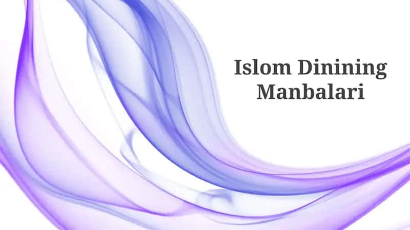 Islom Dinining Manbalari