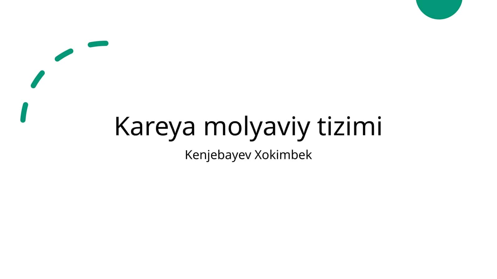 Koreya Moliyaviy Tizimi