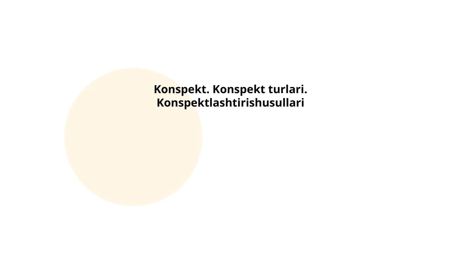 Konspekt