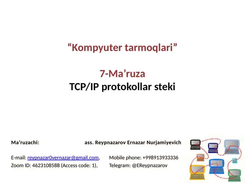 TCP/IP protokollarsteki