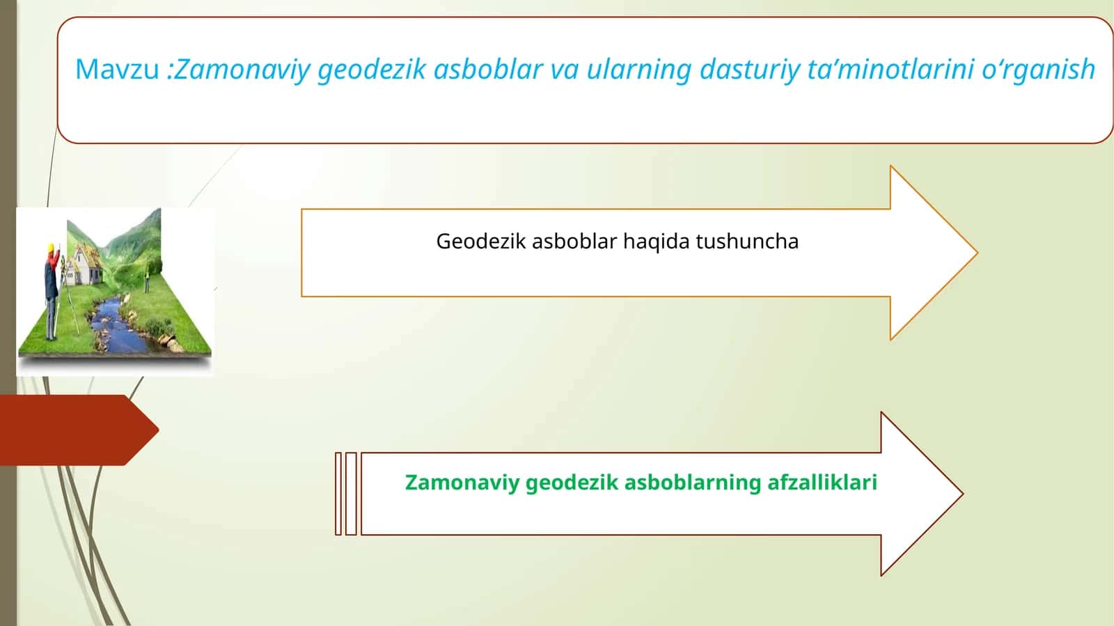 Zamonaviy geodezik asboblar va ularning dasturiy taʼminotlari