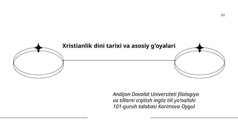 Xristianlik dini tarixi va asosiy g'oyalari