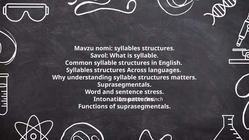 syllables structures