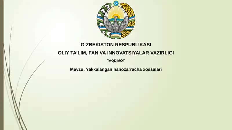 Yakkalangan nanozarrachaxossalari