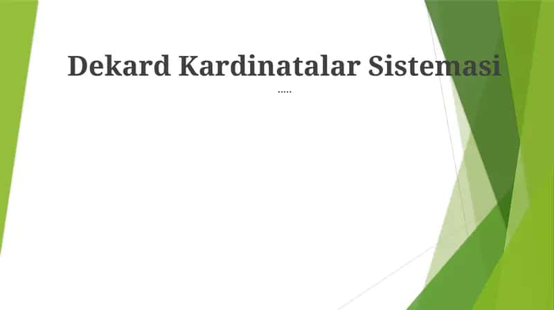 Dekart Kardinatalar Sistemasi